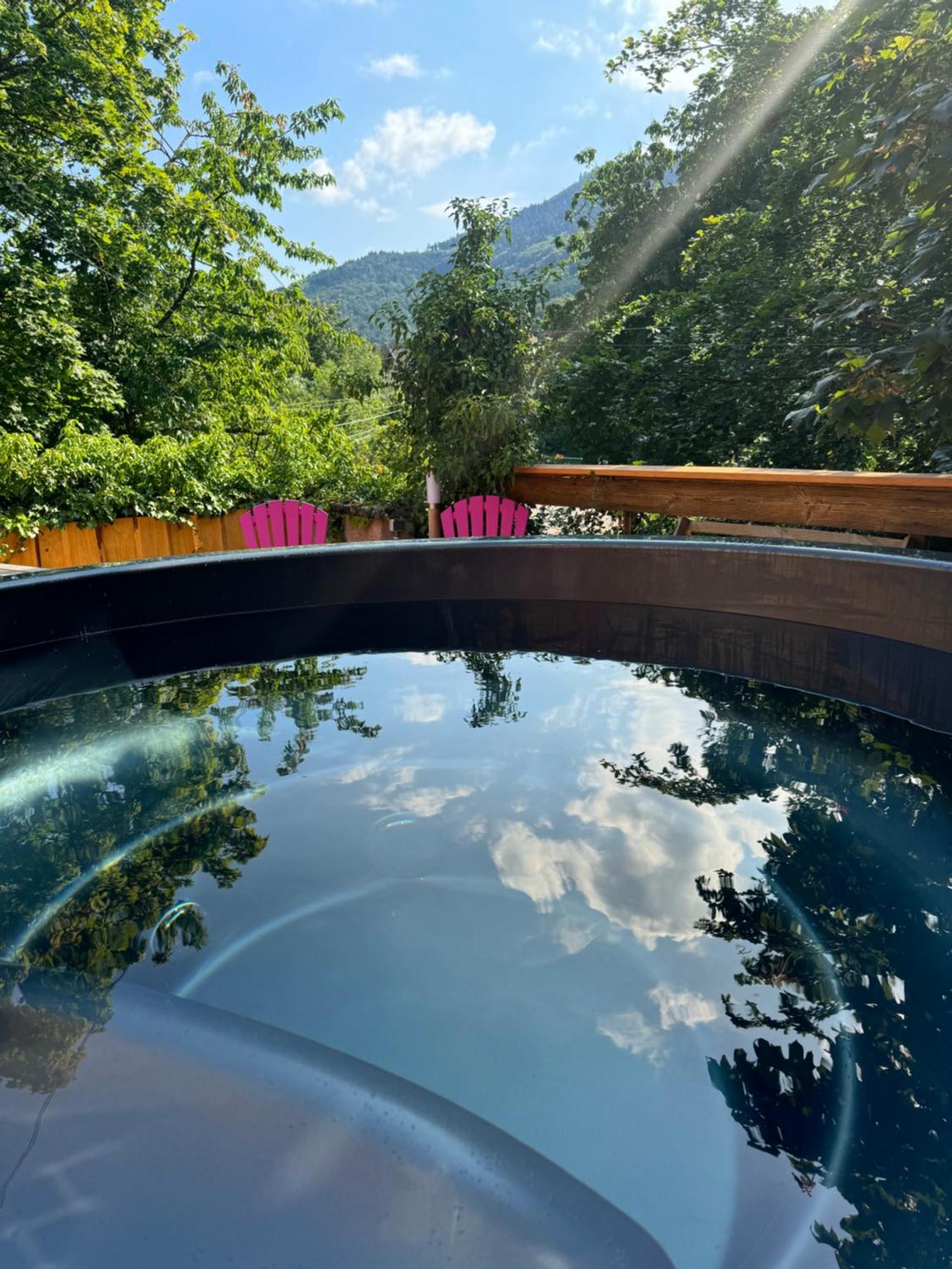 Gite Au Manoir Des Sens Avec Bain Nordique Jacuzzi Bergheim Exterior foto